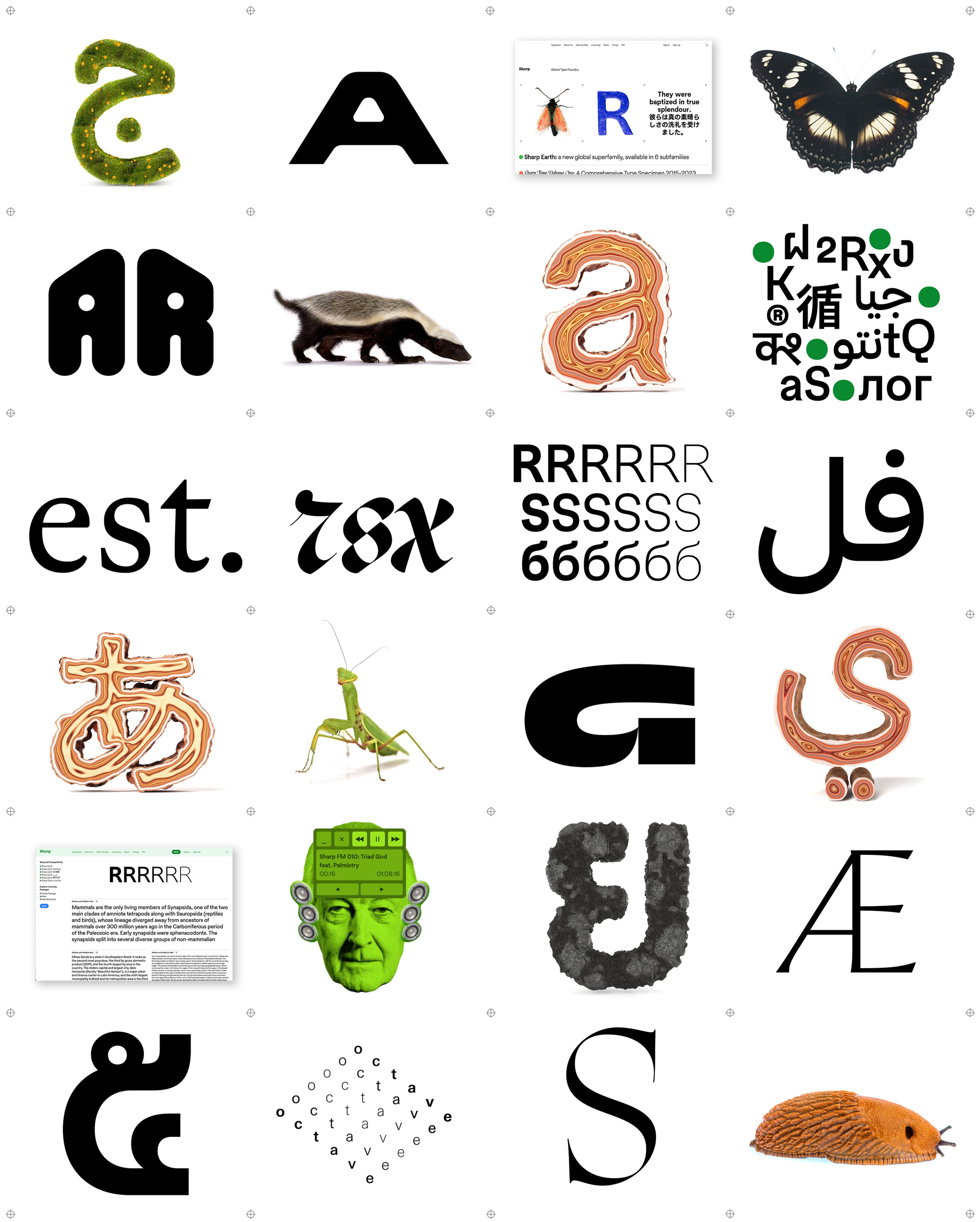 Sharp Type - Brand Evolution - 2020-2024. Art direction