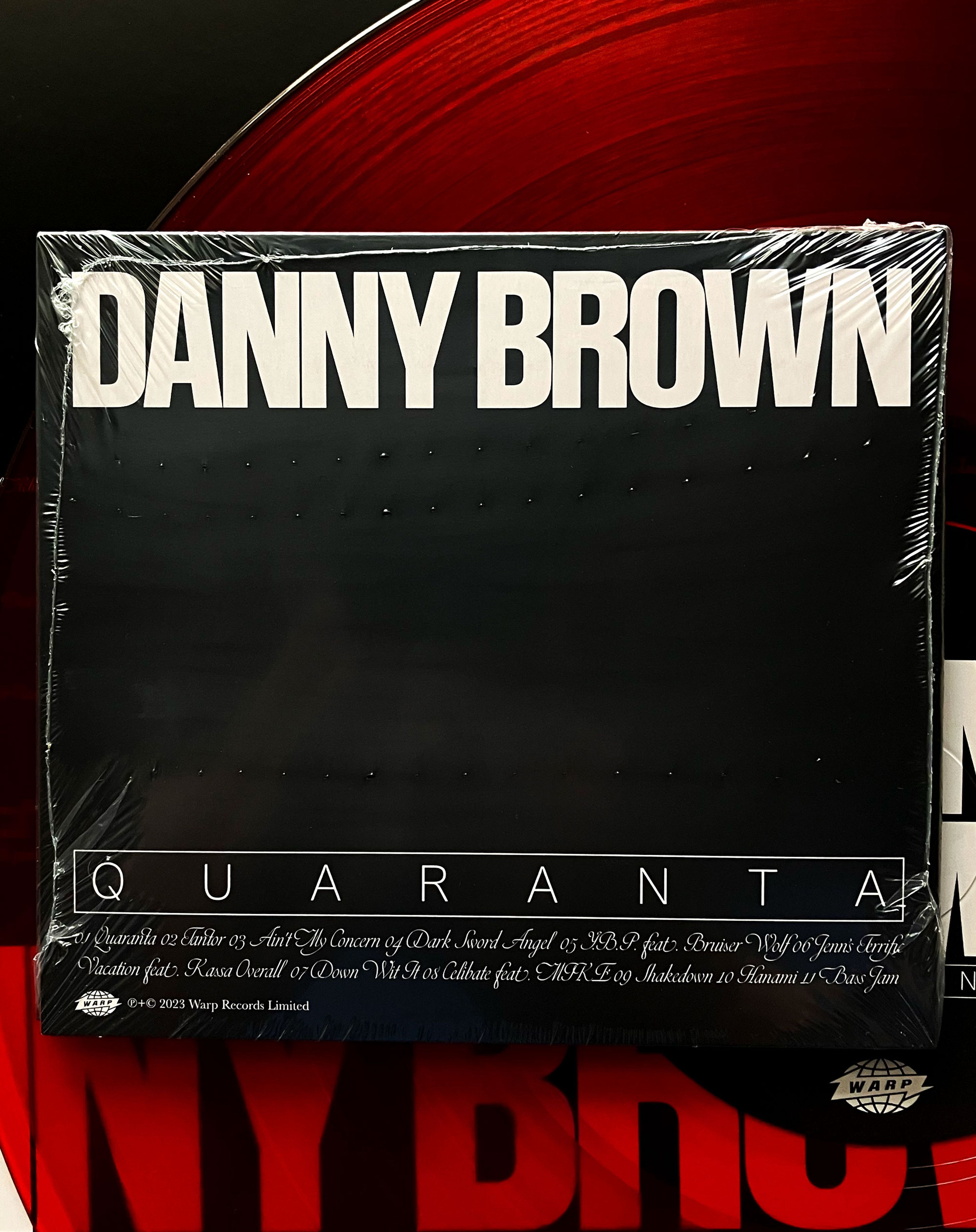 Typography and  art direction for Danny Brown - Quaranta, Warp Records, 2024.
